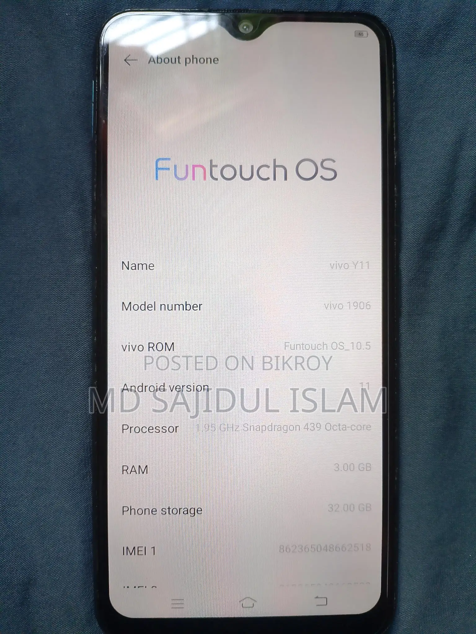 Vivo Y11 2022 (Used)