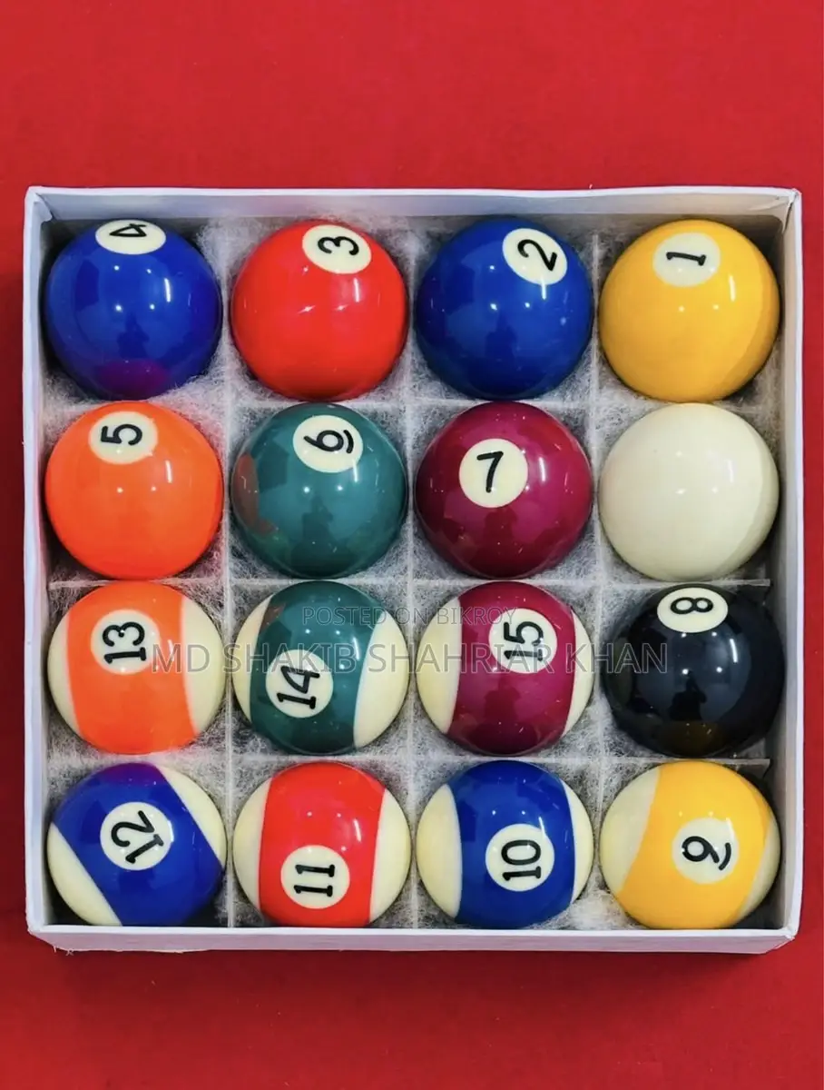 Pool Ball Full Set With Racking Frame ( Brand New)