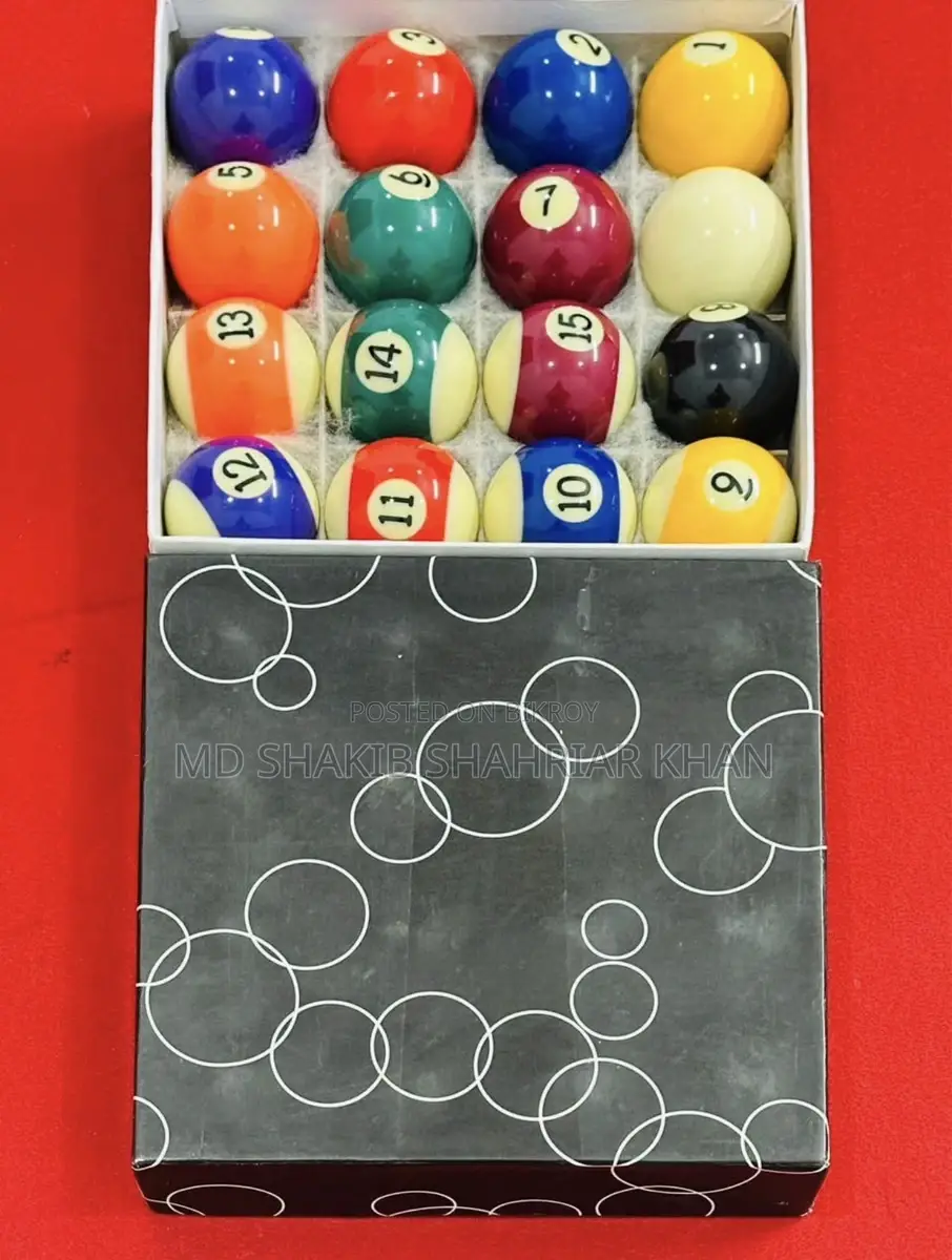 Pool Ball Full Set With Racking Frame ( Brand New)