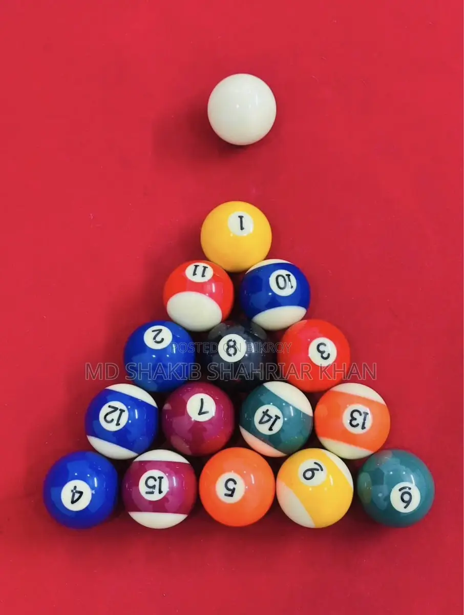 Pool Ball Full Set With Racking Frame ( Brand New)