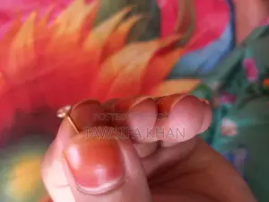 Gold Nose Pin with Zircon Stone