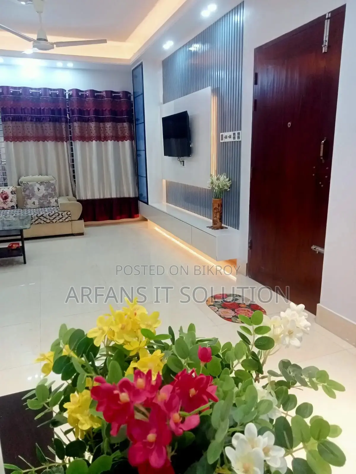 Furnished 3-bedroom Apartment in Khulna Sadar for rent