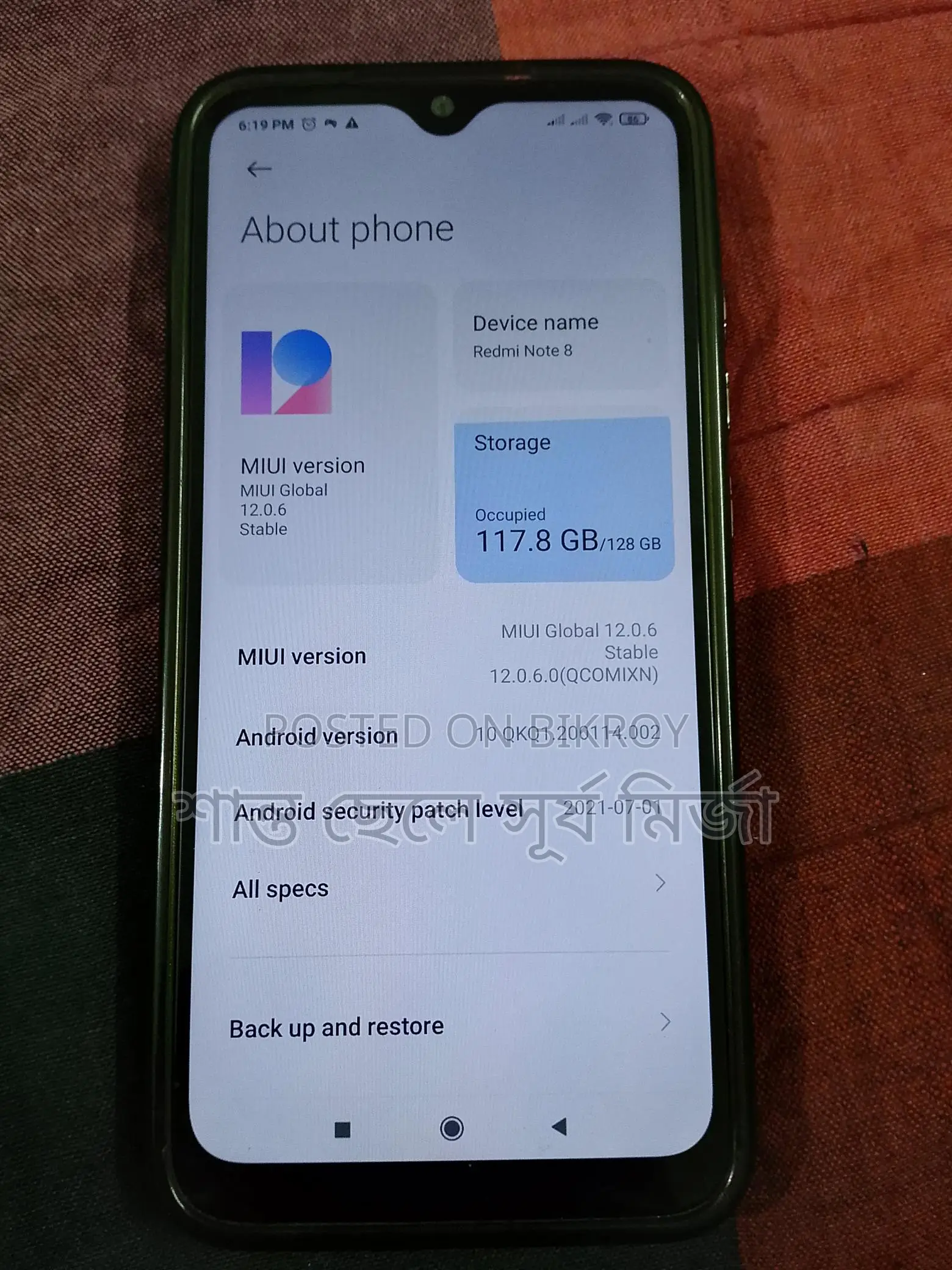 Xiaomi Redmi Note 8 ` (Used)