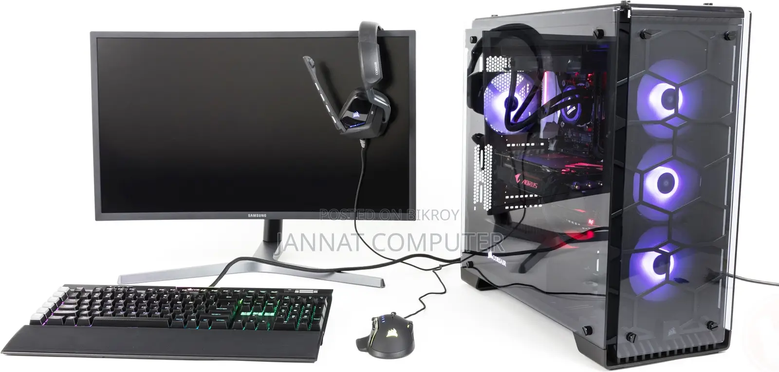 কম্পিউটার সেট NEW 4th GEN+core i7+RAM4GB+HDD1000GB+SSD128GB +ASUS 19"LED