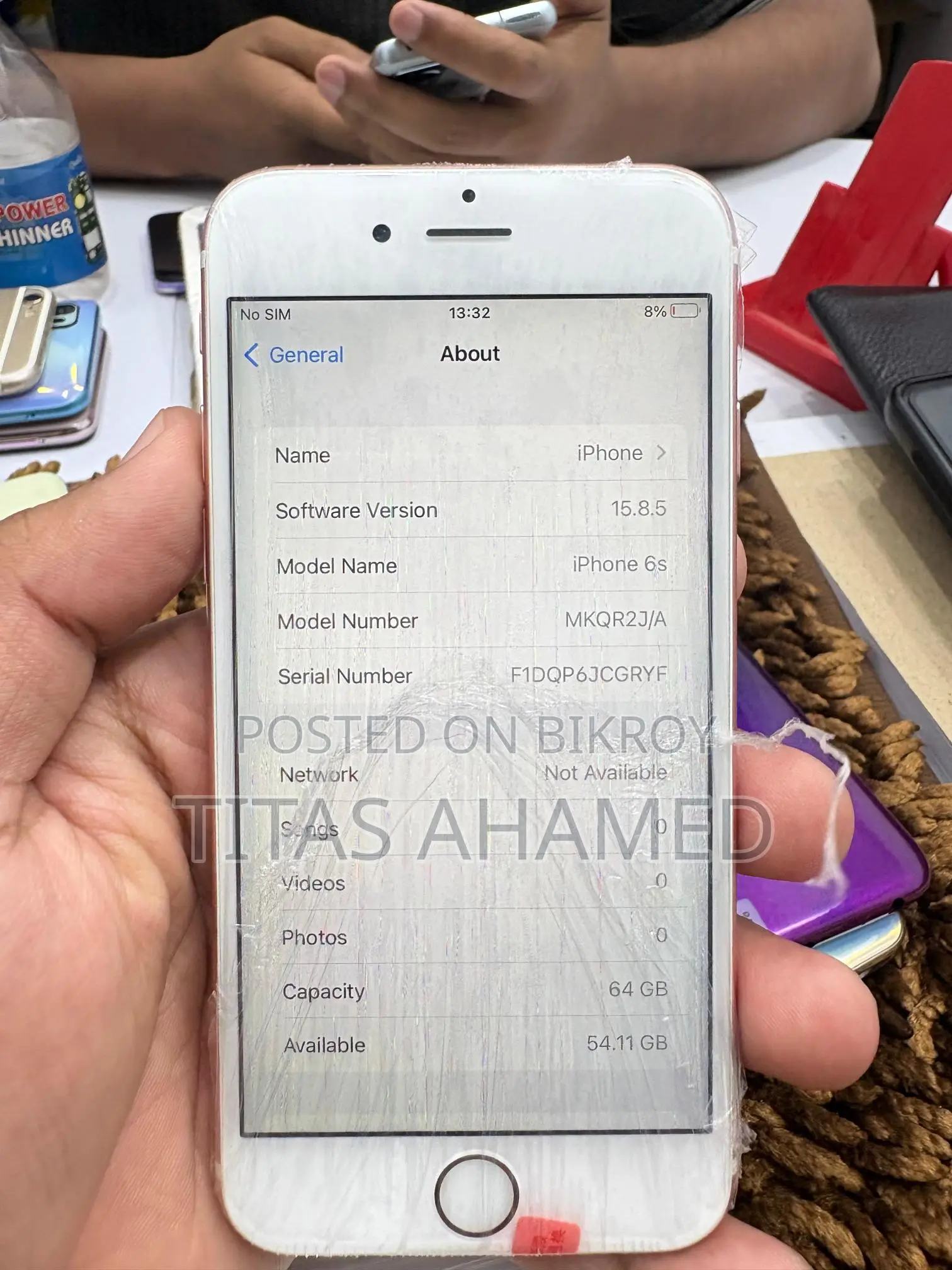 Apple iPhone 6S 64GB Bt:100/87 fresh (Used)
