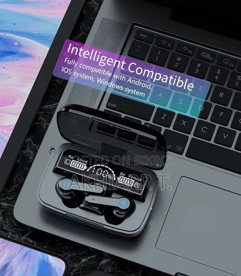 M19 Earphone Bluetooth Wireless Headphones with Microphone Low Latency.