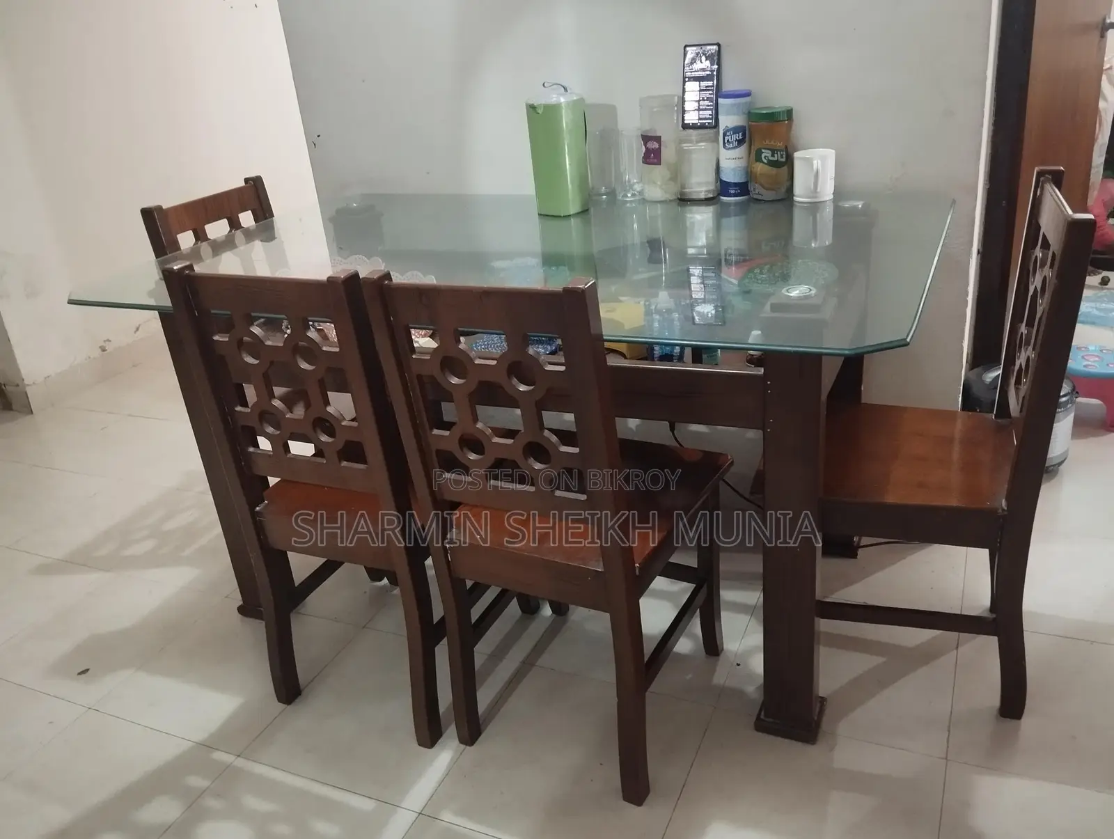 4-Seater Canadian Wood Dining Table