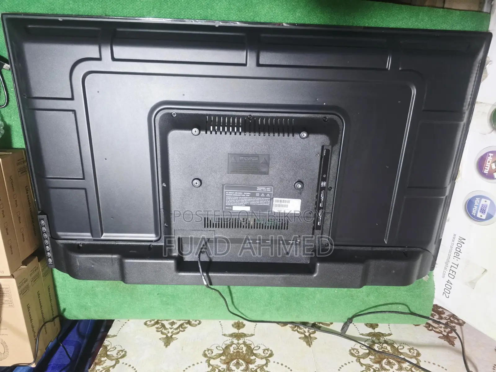 Transtec 40" TV + Google box (voice) with six months warranty