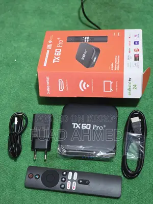 Transtec 40" TV + Google box (voice) with six months warranty
