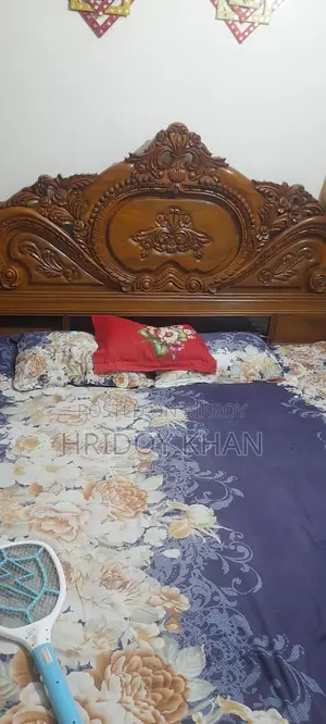 Bed, Dressing Table, Wardrobe