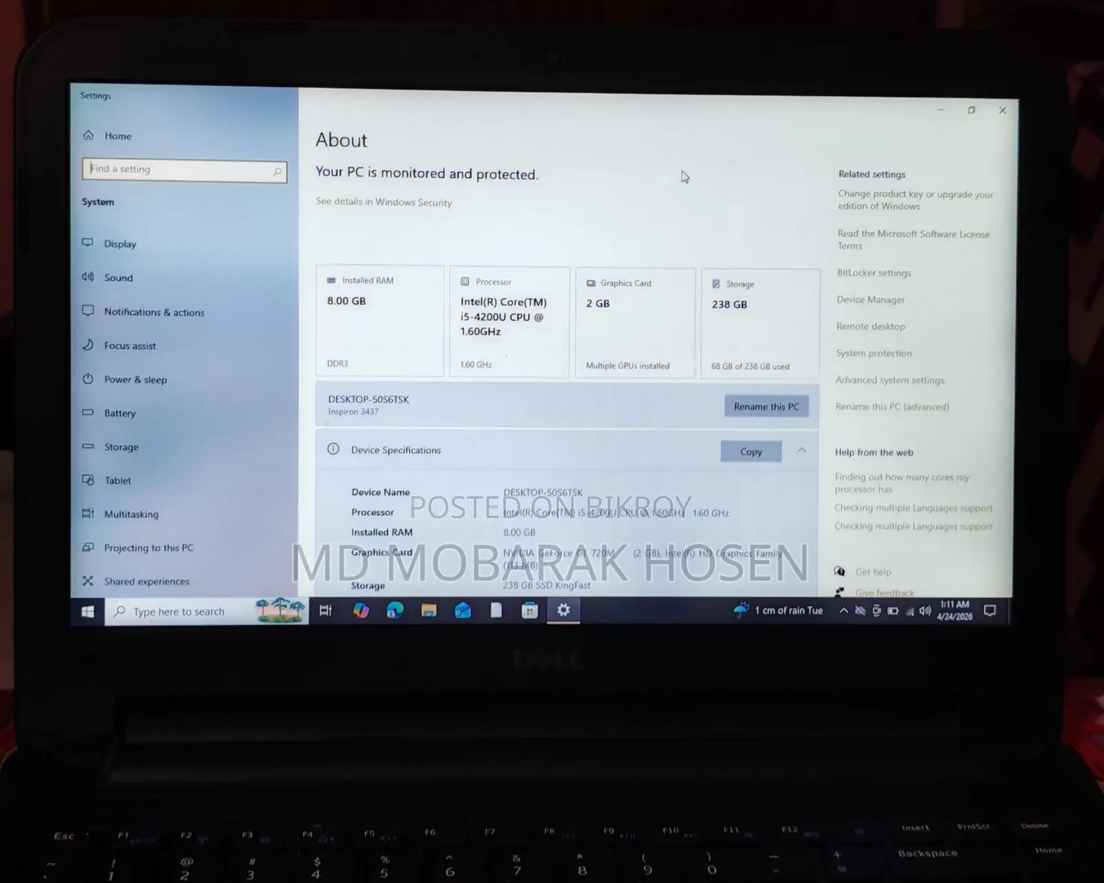 Dell Laptop for Sale