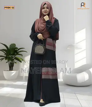 Dubai Cherry Fabric Burqa