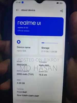 Realme Narzo 50A (Used)