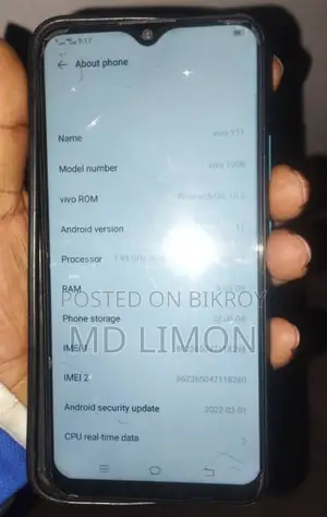 Vivo Y11 . (Used)