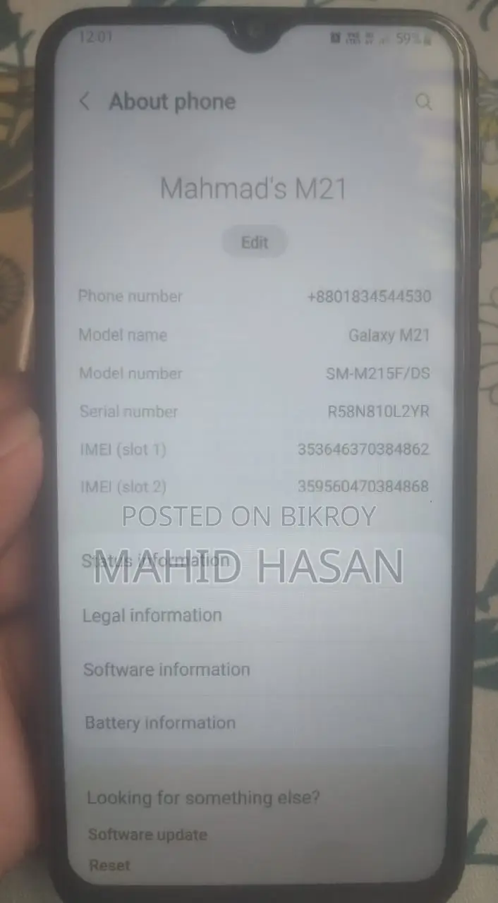 Samsung Galaxy M21 64 GB Black