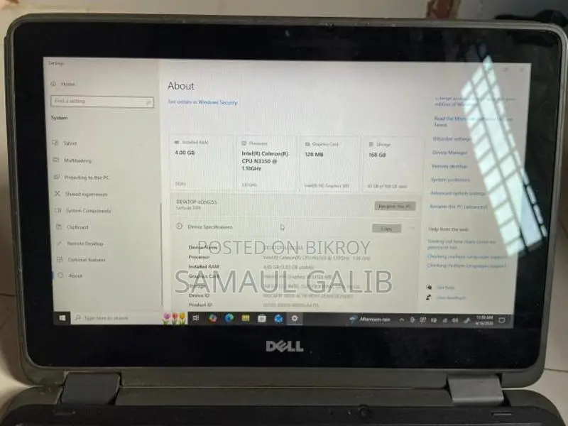 DELL Laptop for Sale. Touch Screen, 360° Rotate