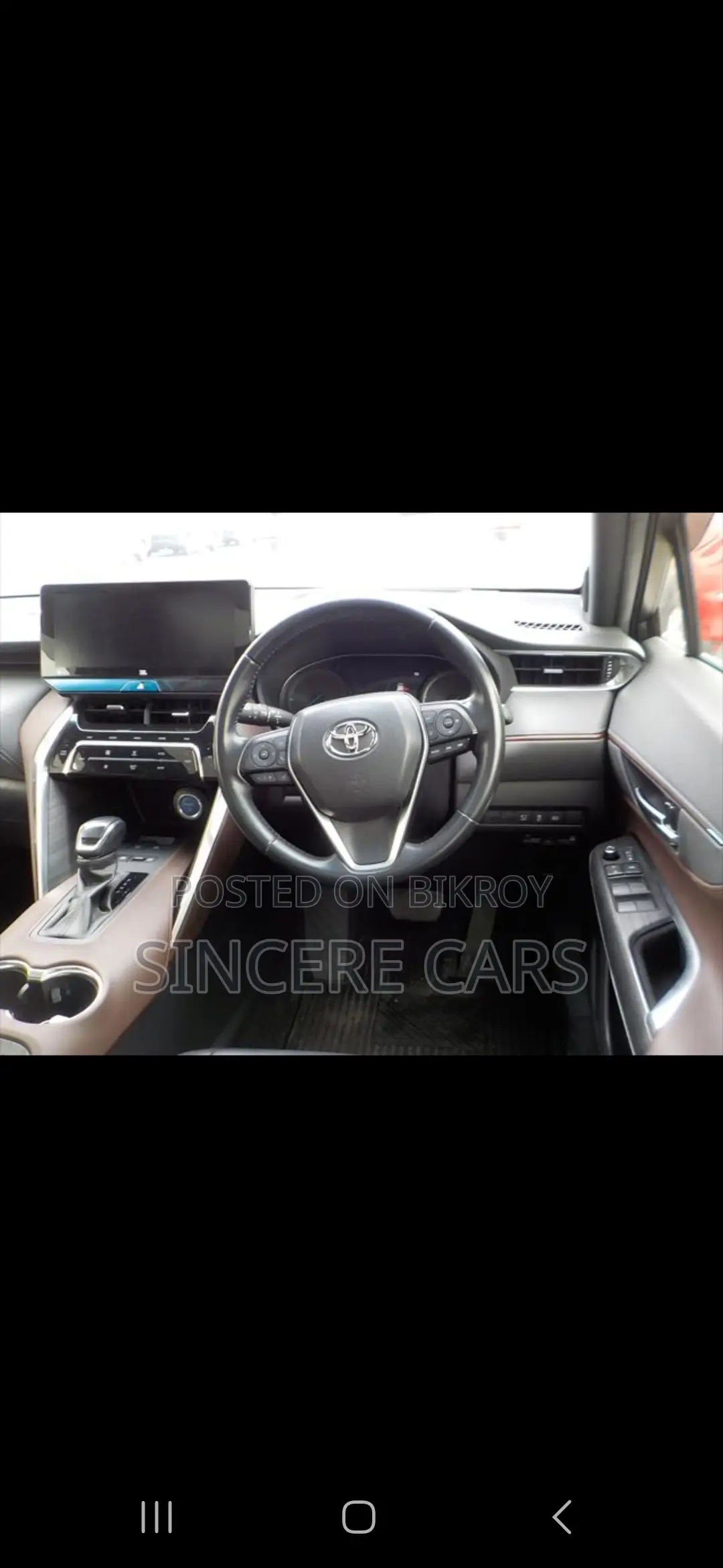 Toyota Harrier z Brown console 2021