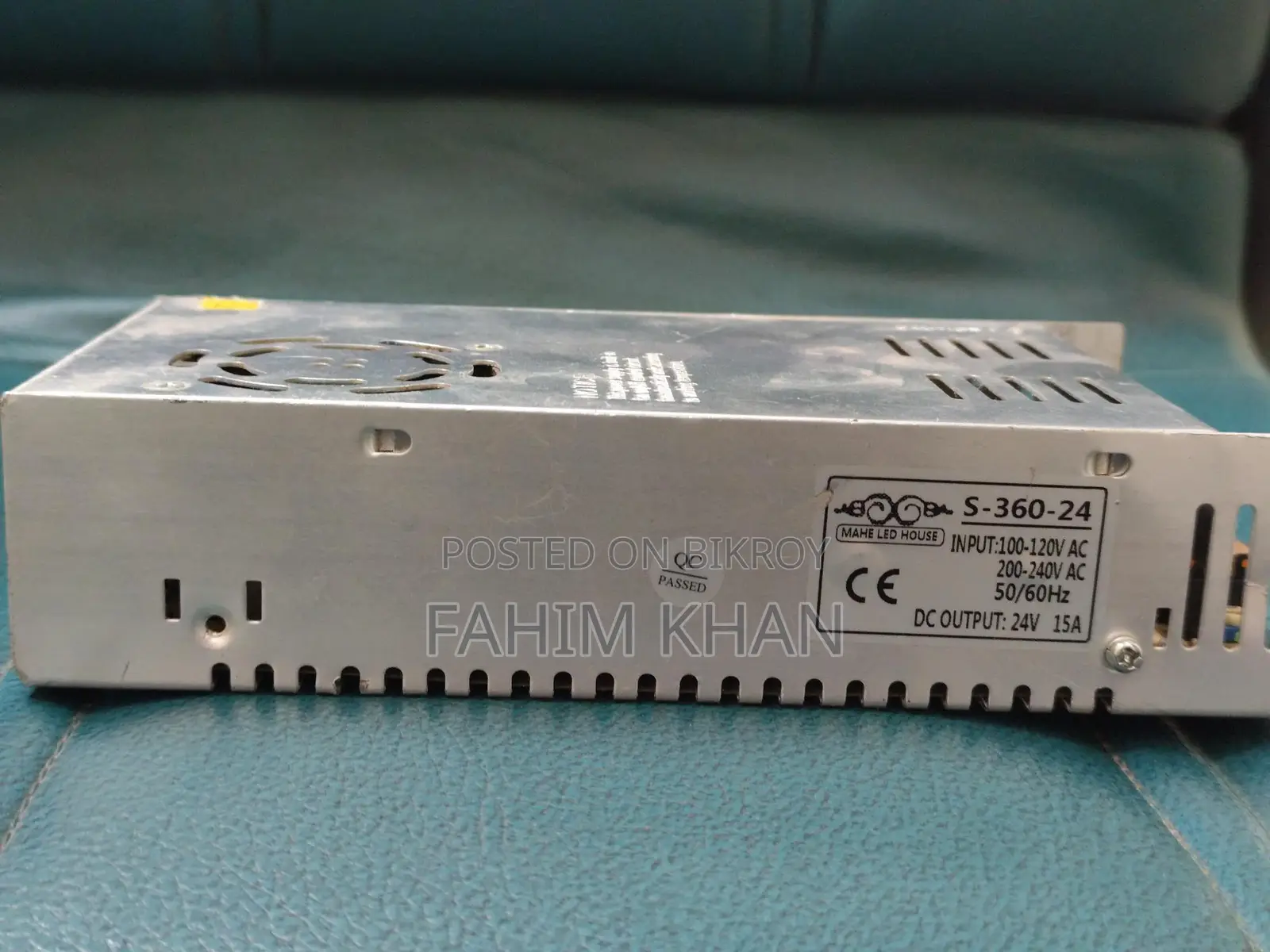SMPS AC 220V to DC 24V 15A 360W Switching Mode Power Supply Adaptor
