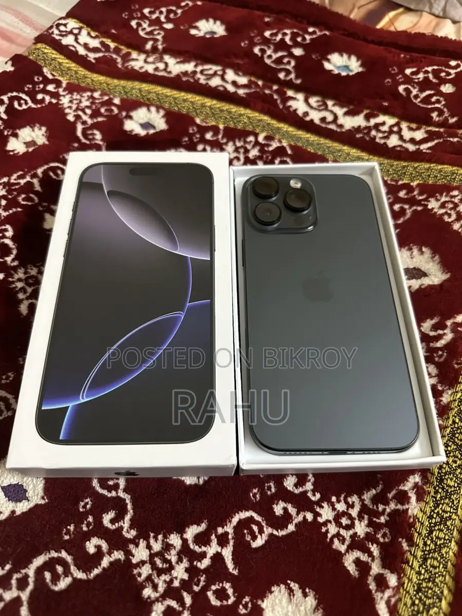 অ্যাপল আইফোন ১৬ প্রো ম্যাক্স মাস্টারকপি (ব্যবহৃত)