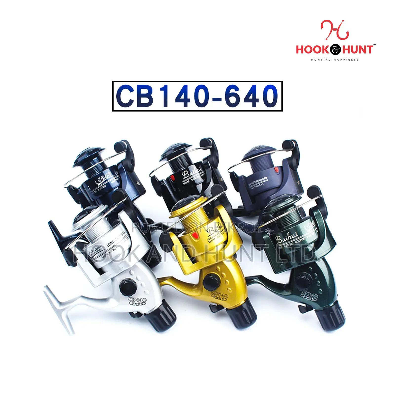 Special CB140–CB640 Spinning Fishing Reel 280g Smooth