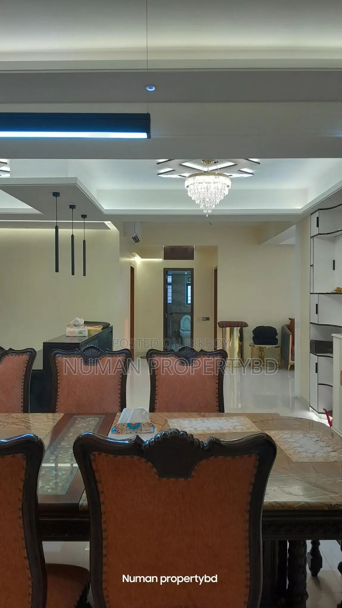 4000sq 4-bedroom Full Fair Face New Luxury Semi Furnished Flat Rent