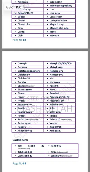 900+ Essential Medicine PDF List for New Pharmacies – Only 200 BDT