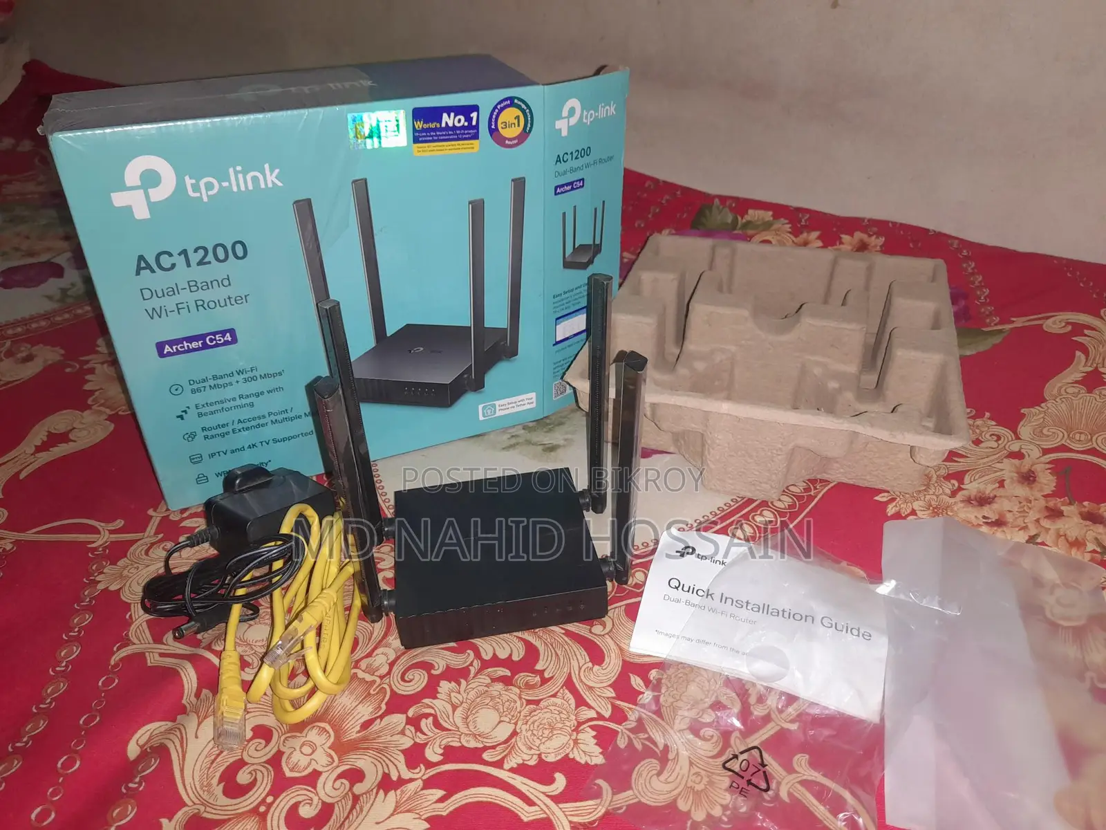 Tp-link Archer C54 Ac1200 Dual-band Wi-fi Router - একদম ফ্রেশ কন্ডিশন