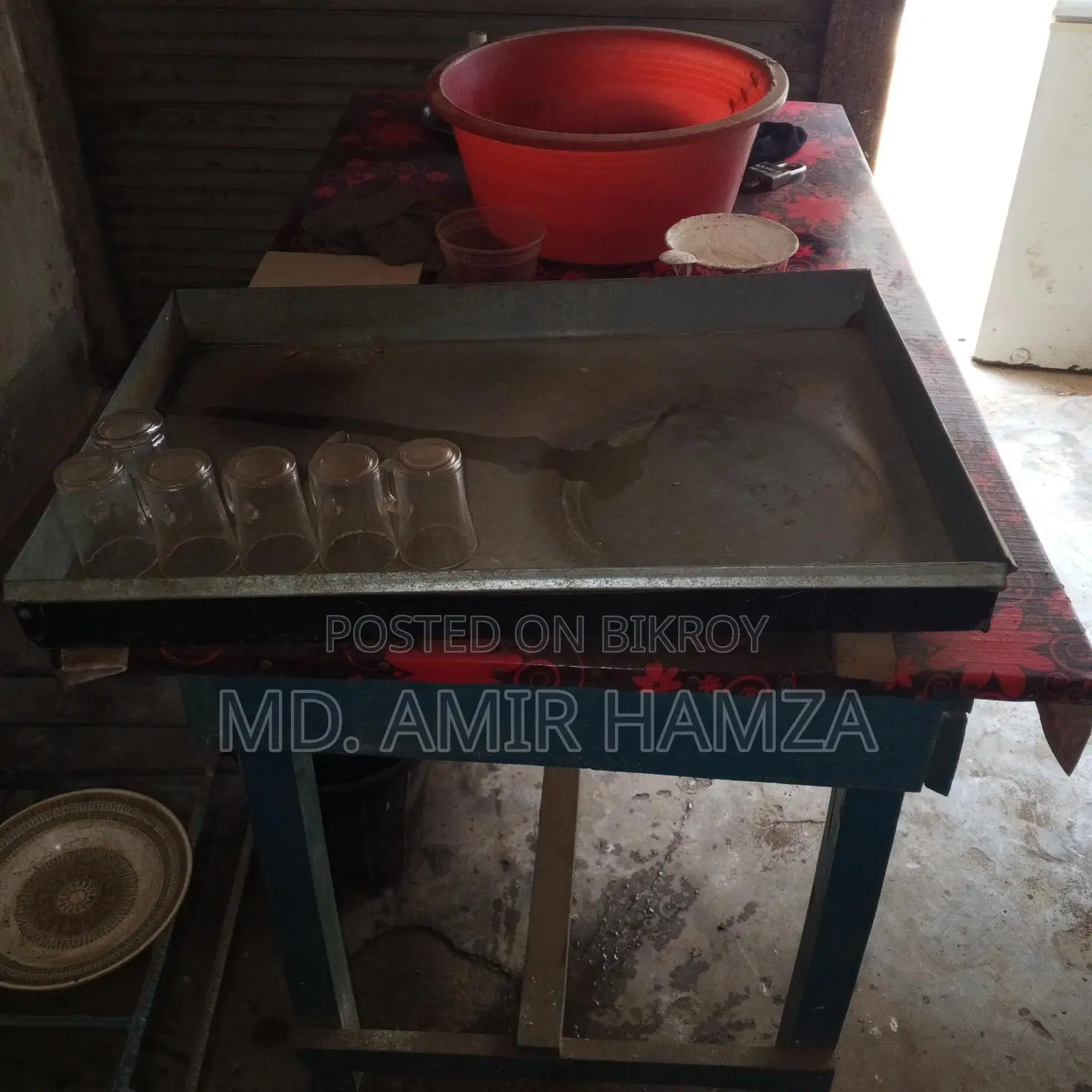Tea Shop Table Cup and Stove Stand