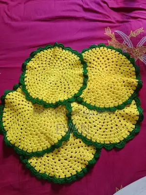 Two Sets of Crochet Table Mats