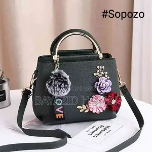 High Quality Vintage PU Leather Ladies Floral Designer Bag