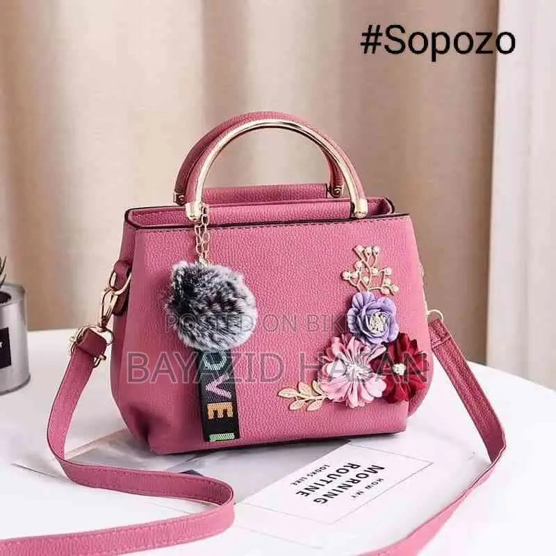 High Quality Vintage PU Leather Ladies Floral Designer Bag