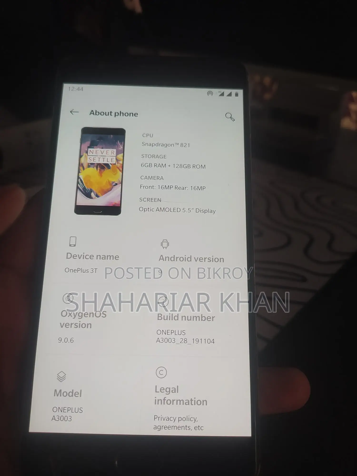 OnePlus 3T 128 GB Rose Gold
