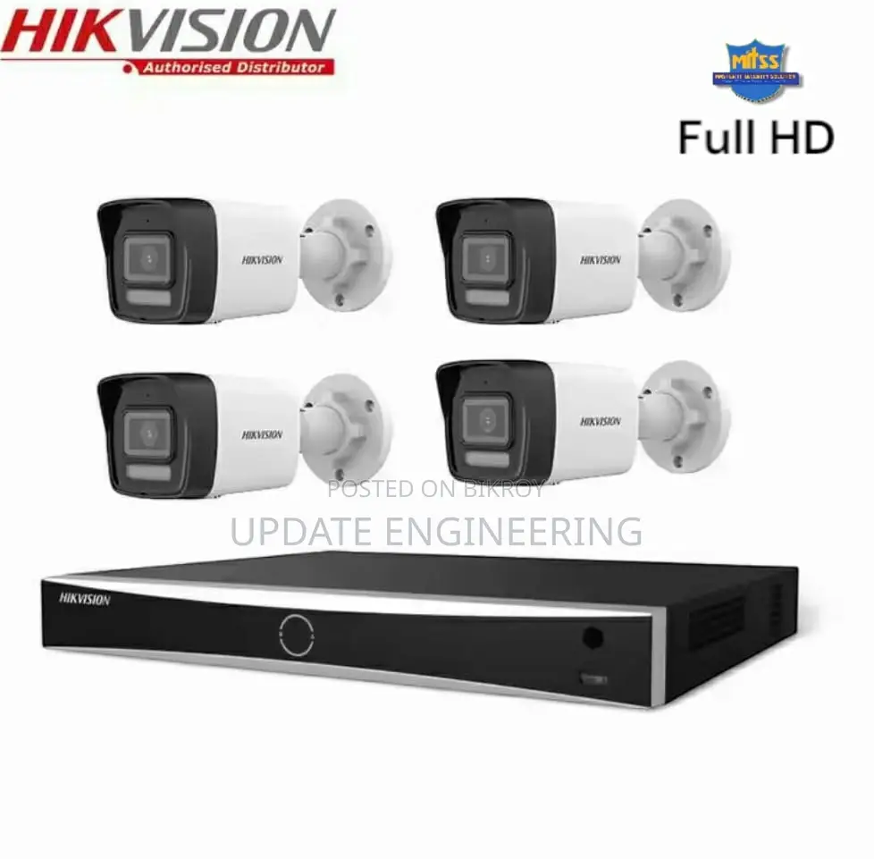 Camera 04 Pcs setup (Hikvision Brand)