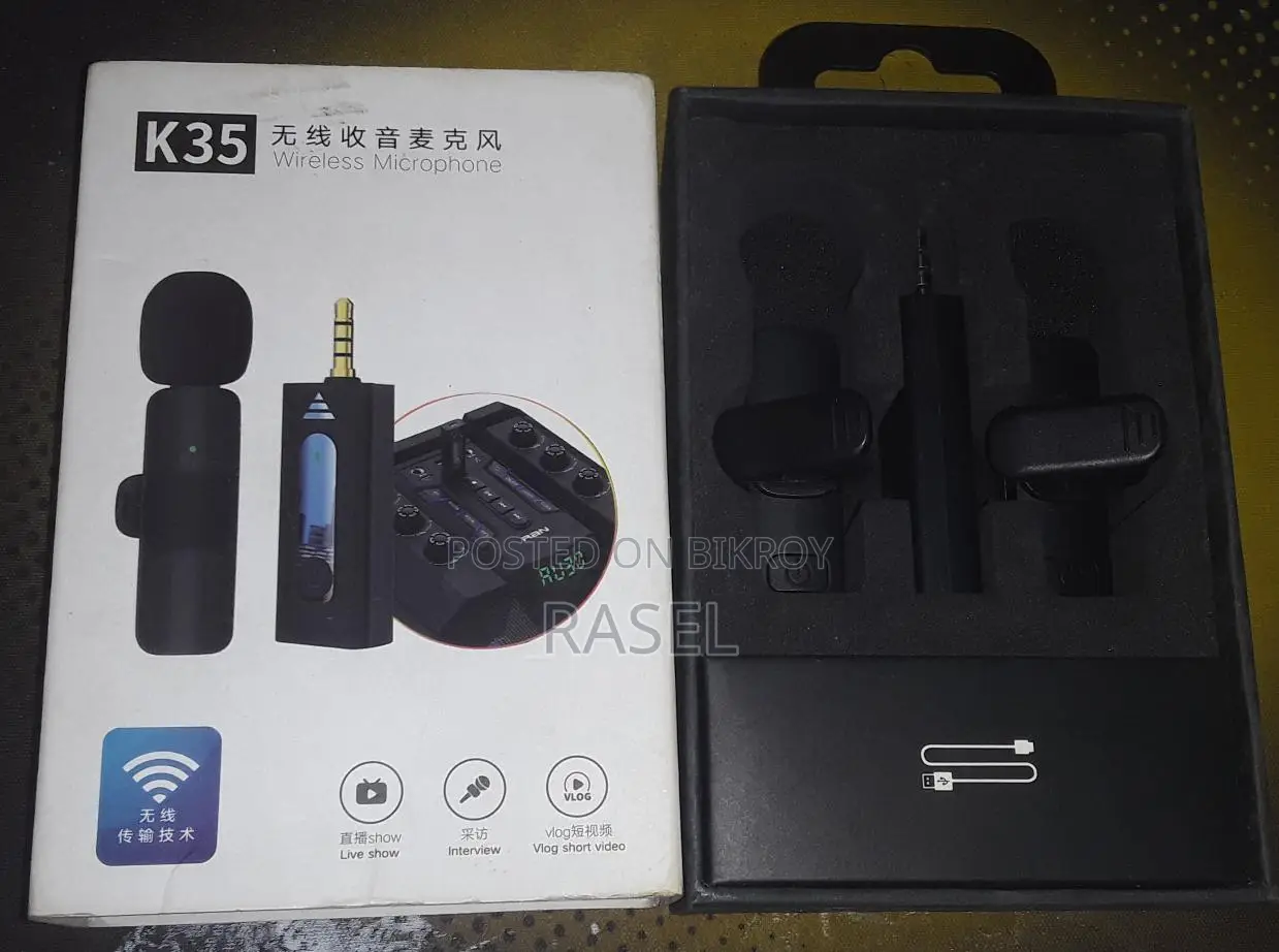 K35 duel wireless microphone