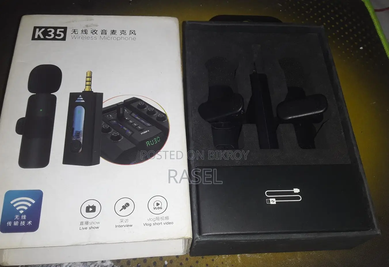 K35 duel wireless microphone