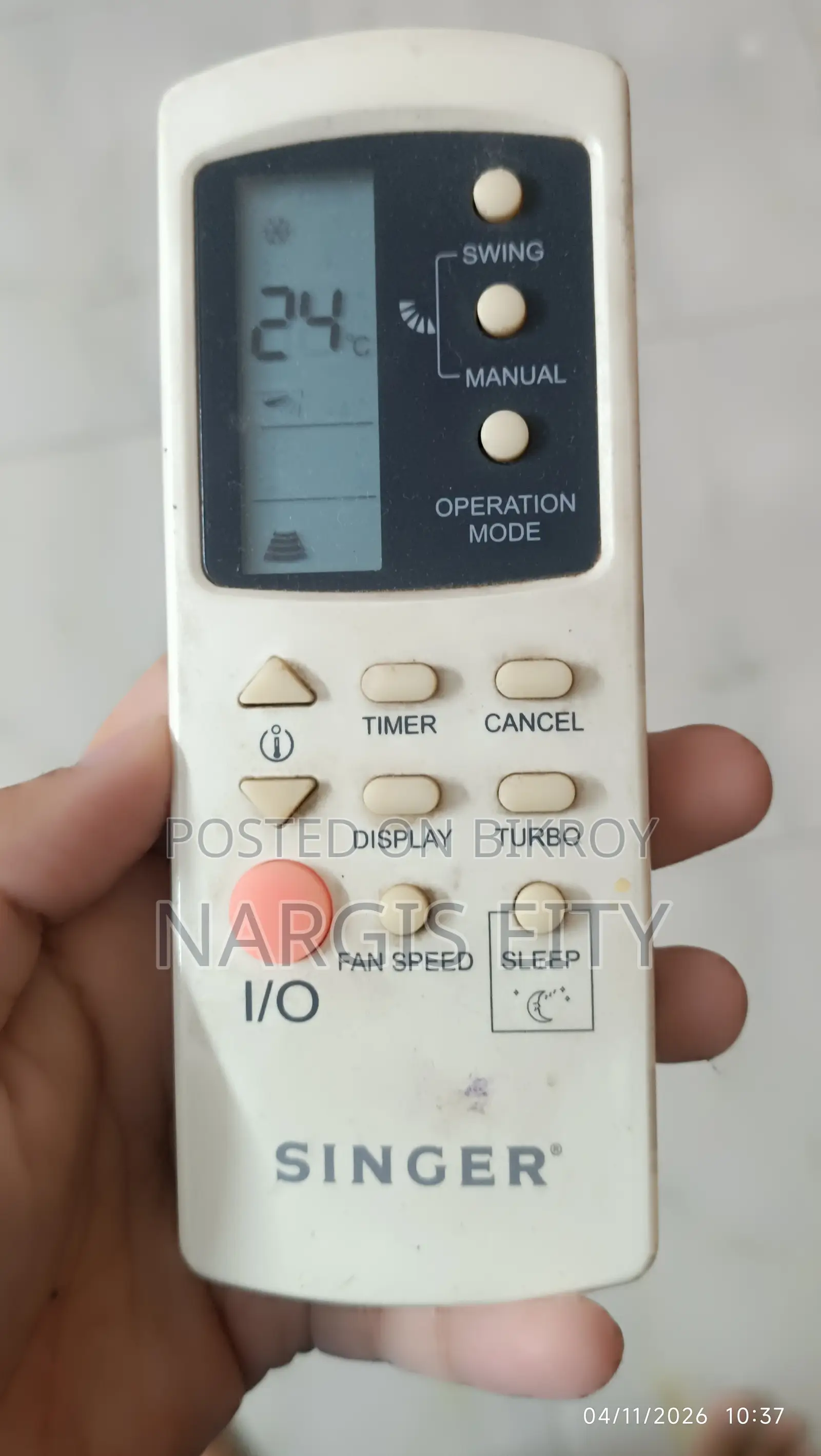 An AC will be sold on an urgent basis
