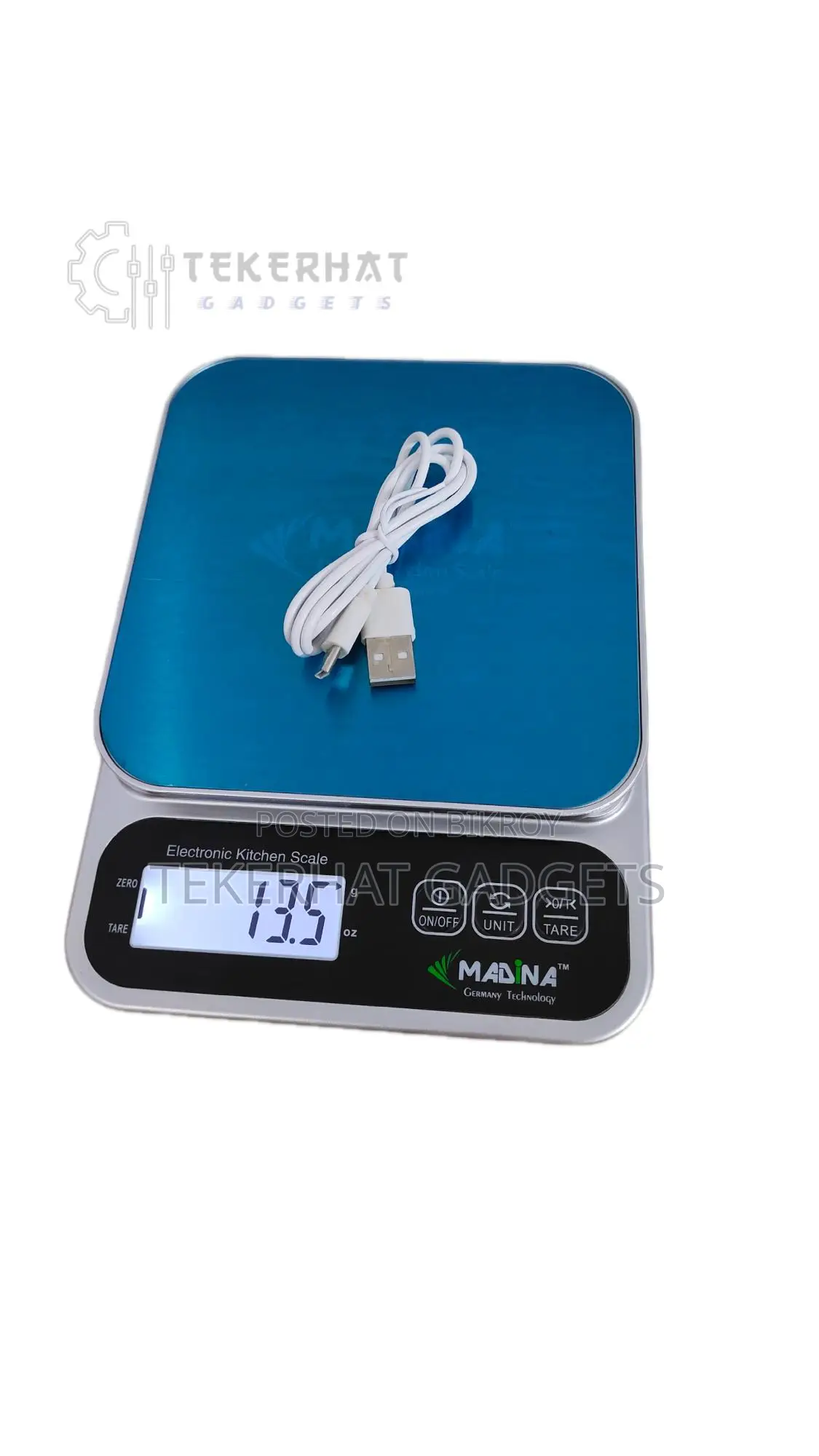 Kitchen Scale. Capacity 5kg. Usb Type-c Rechargeable And Non Rechargable