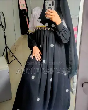 Dubai Cherry Fabric Party Burqa