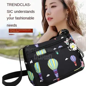 Korean Sports Travel Shoulder Bag Black 7092