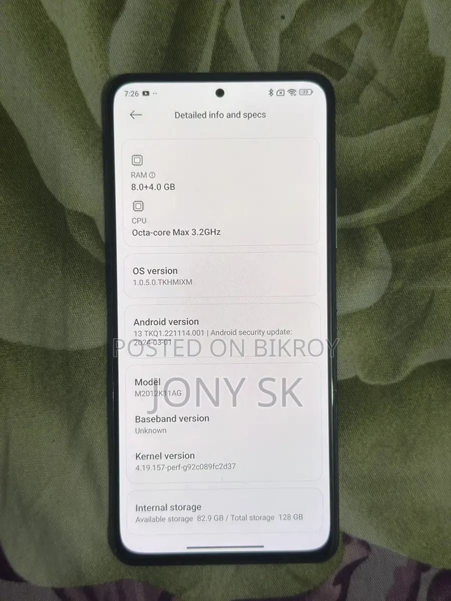 Xiaomi Poco F3 8/128 GB (ব্যবহৃত)