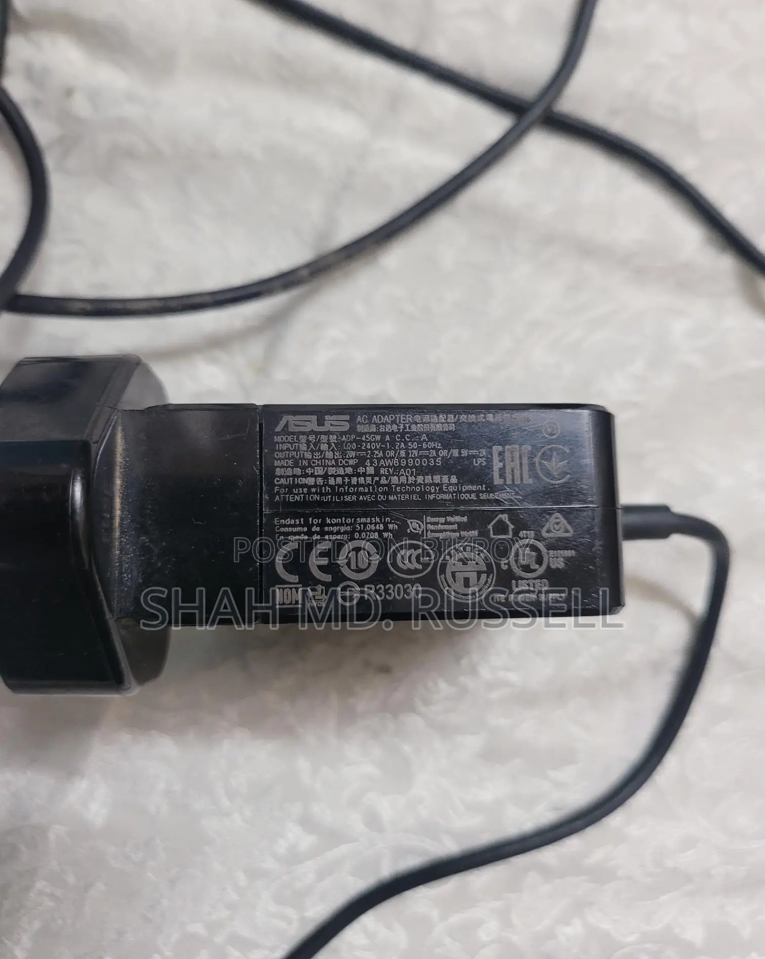 Asus Laptop Charger C Port
