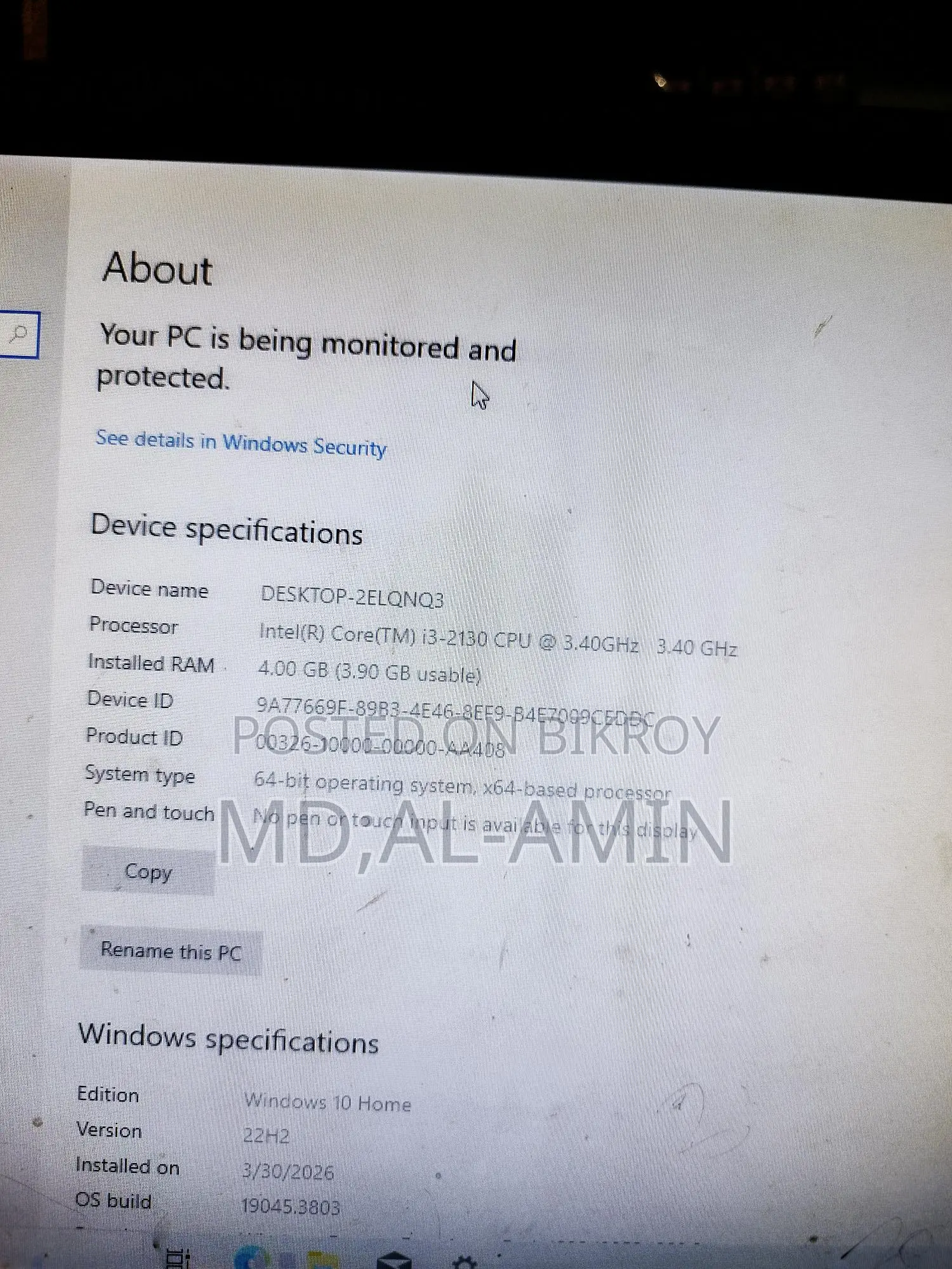 i3 PC For Sale