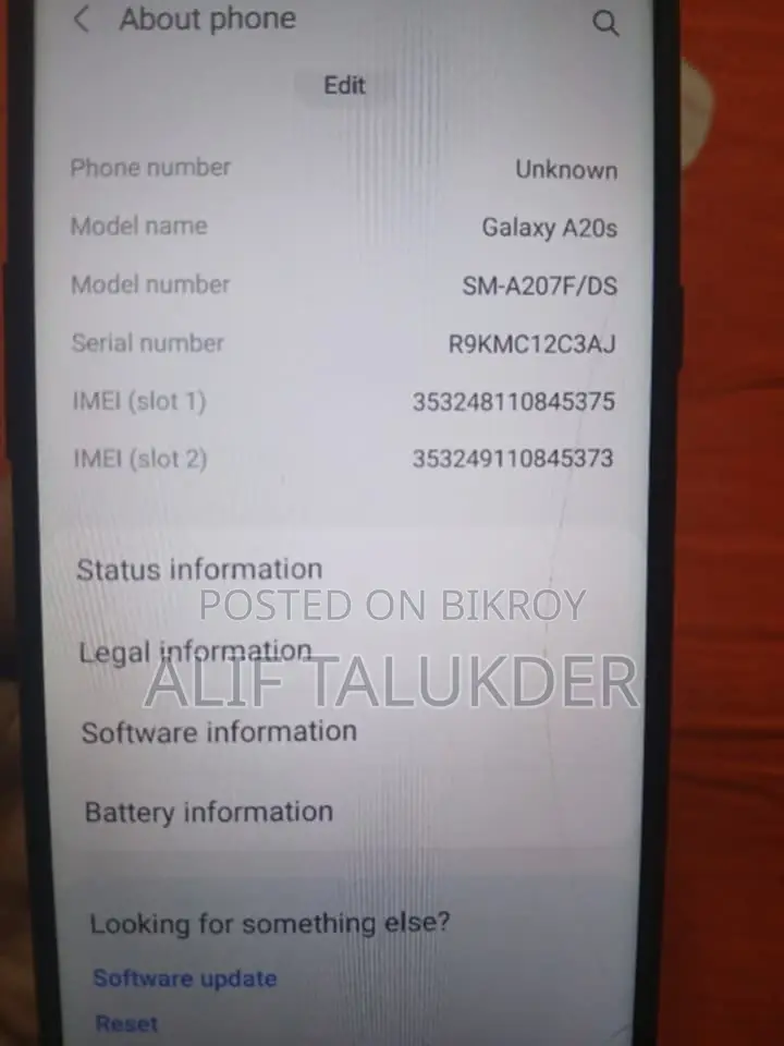 Samsung Galaxy A20s (Used)