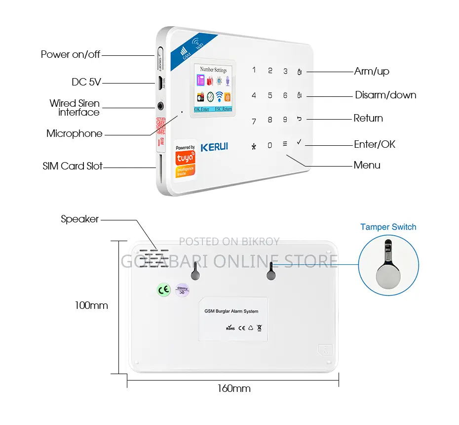 Kerui w181 security alarm system