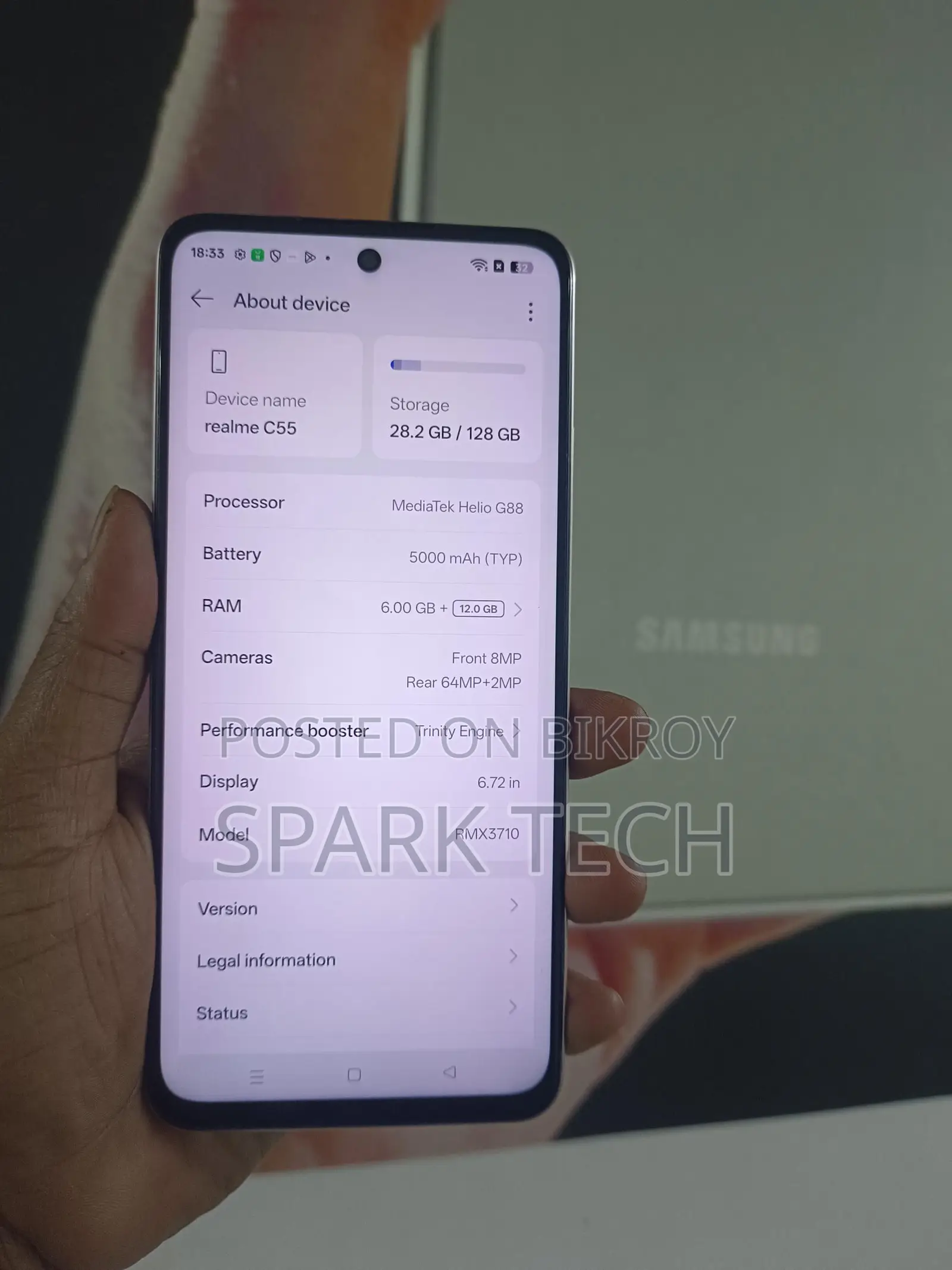 Realme C55 6/128GB (Used)