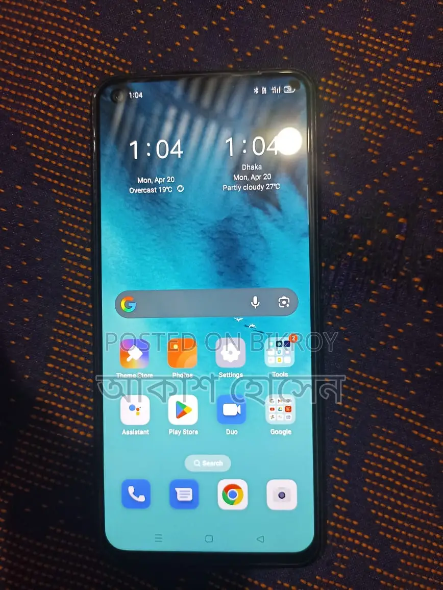 OPPO A92 8 gb ram rom 128 (Used)