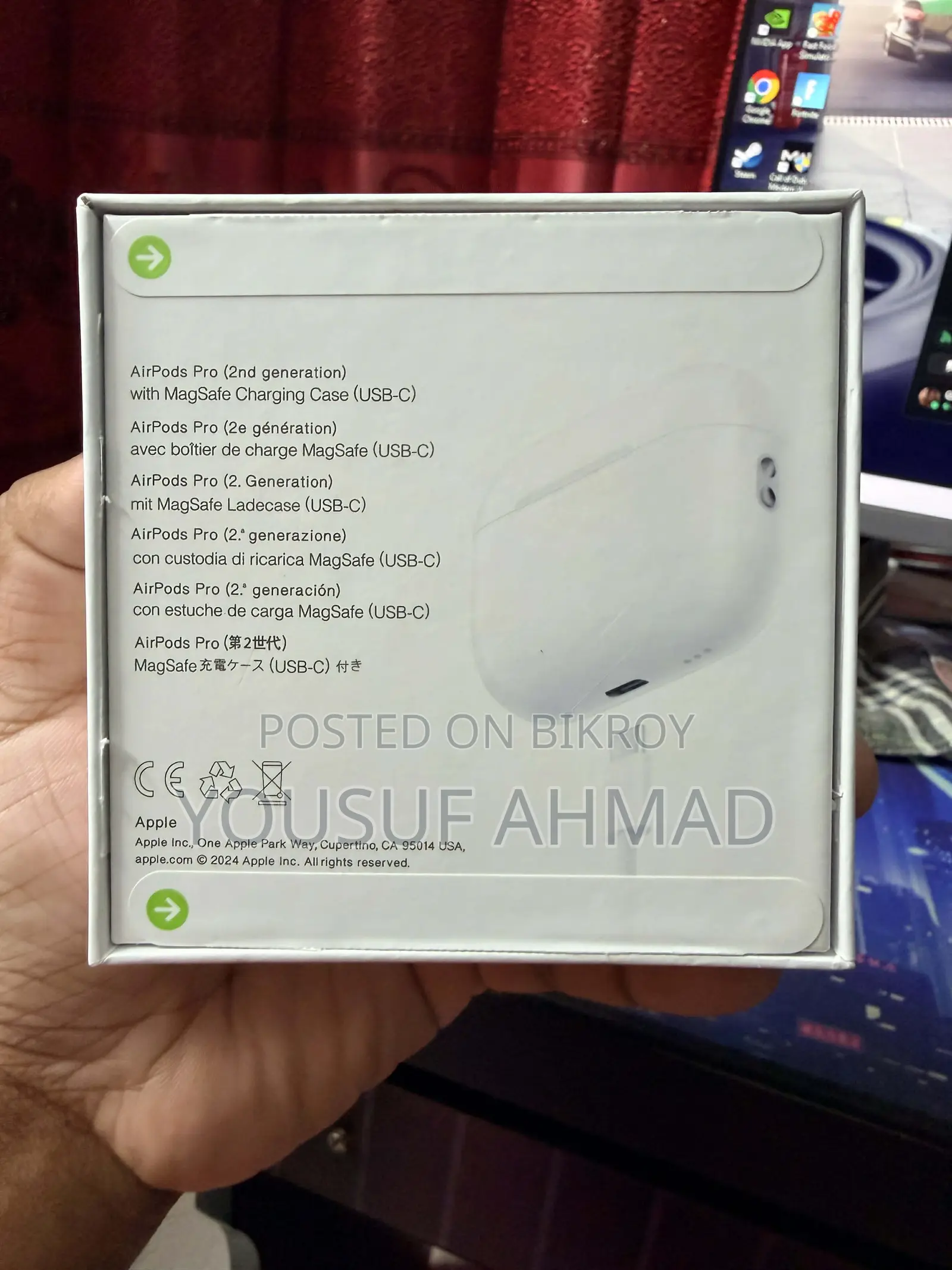 Selling new Apple Earbuds (Used)