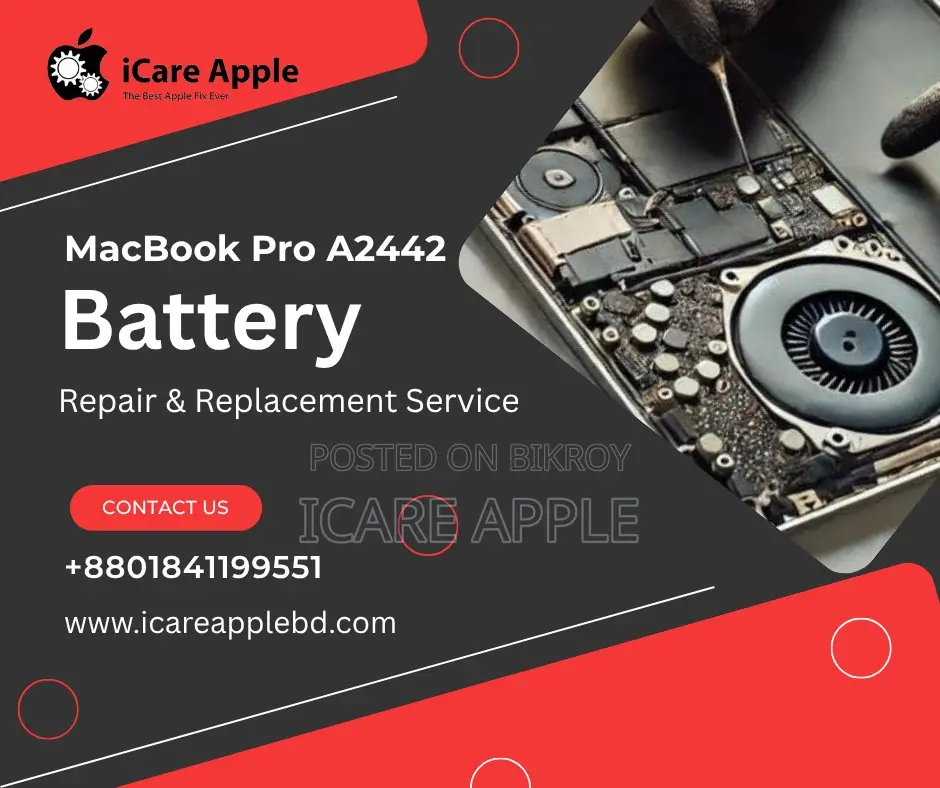 Macbook Pro A2442 Battery Repair Replacement Service at iCare Apple