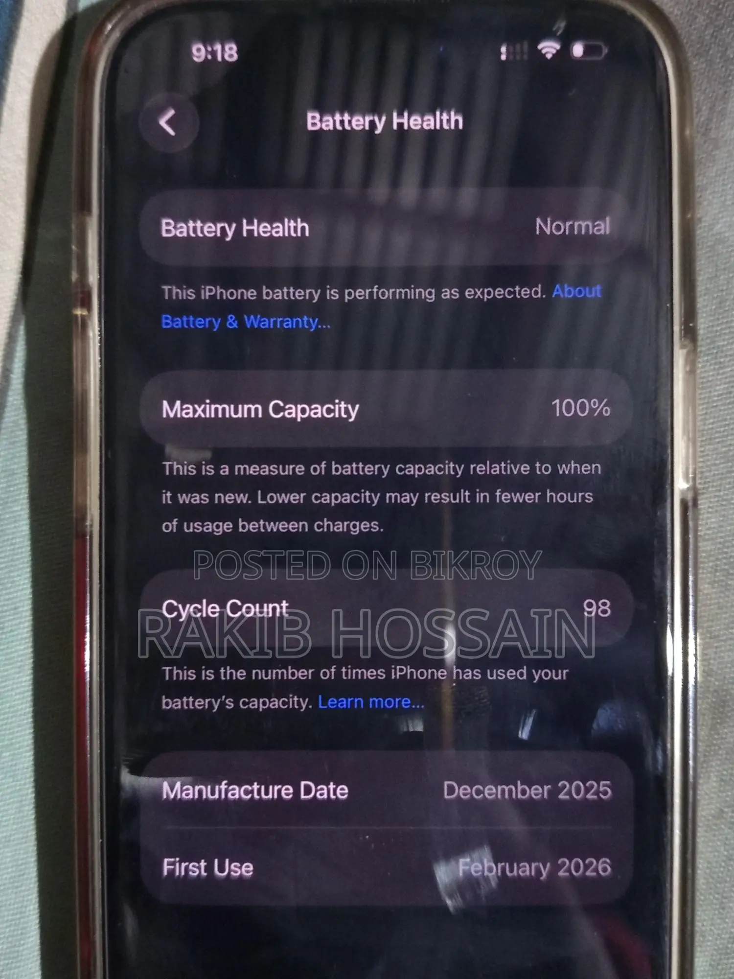 Apple iPhone 15 Meddle East (Used)