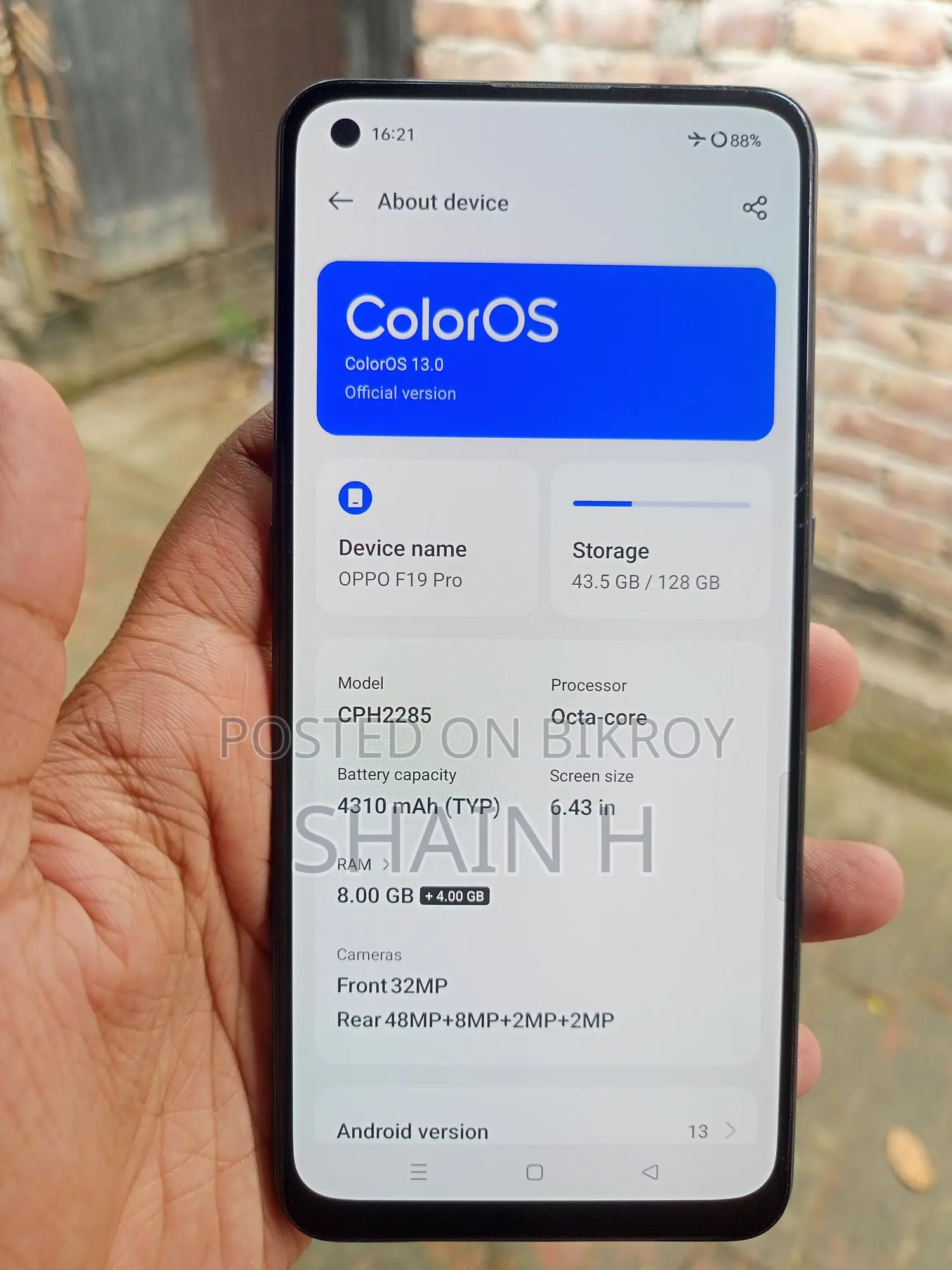 OPPO F19 Pro (Used)